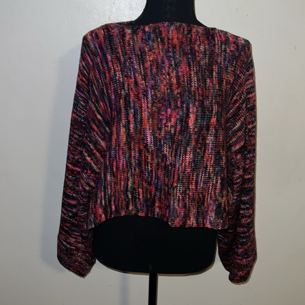 🌻ONE OF A KIND Peruvian Connection Multi-Color Crop Sweter🌻